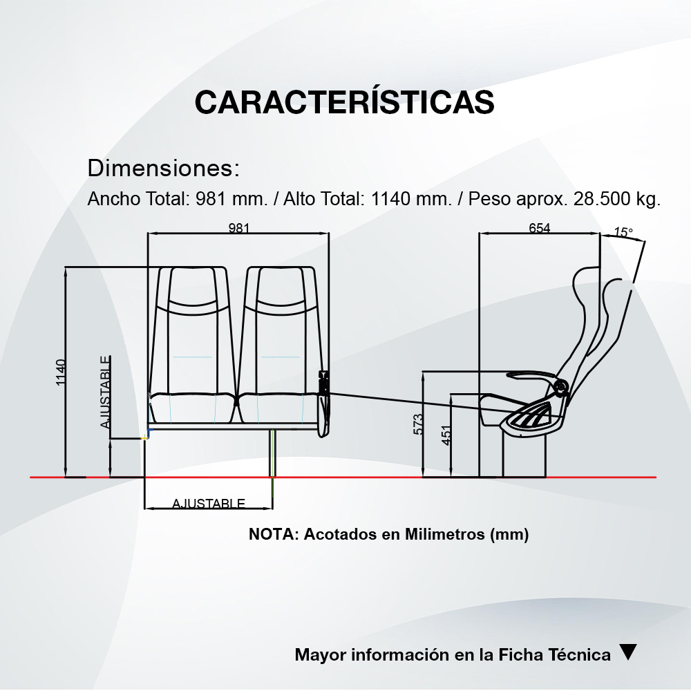 Camionetas | ASIENTOS PRECOM, Asientos para autotransportes